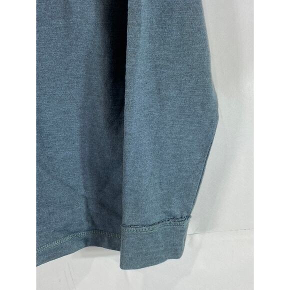 BANANA REPUBLIC Men's Blue Quarter-Zip Cotton Pullover Sweater SZ M - Picture 8 of 11
